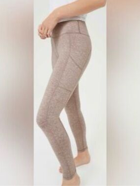 Offline by aerie Heathered Taupe High-Rise Leggings with Side Pocket